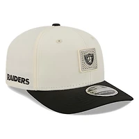 Las Vegas Raiders Cream and Black 2026 NFL Training Camp New Era 9SEVENTY Adjustable Hat