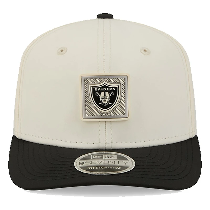 Las Vegas Raiders Cream and Black 2026 NFL Training Camp New Era 9SEVENTY Adjustable Hat
