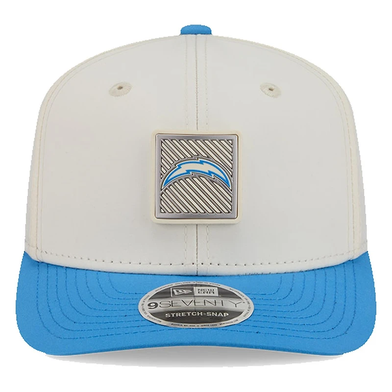 Los Angeles Chargers Cream and Powder Blue 2026 NFL Training Camp New Era 9SEVENTY Adjustable Hat
