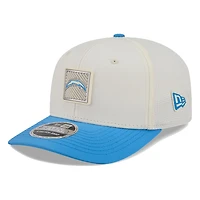 Los Angeles Chargers Cream and Powder Blue 2026 NFL Training Camp New Era 9SEVENTY Adjustable Hat