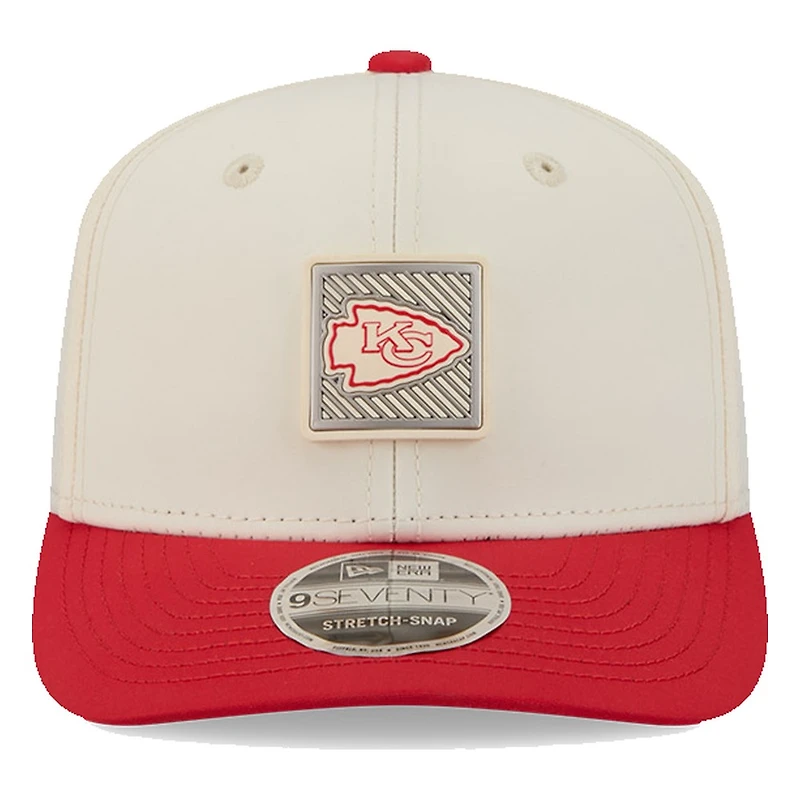 Kansas City Chiefs Cream and Red 2026 NFL Training Camp New Era 9SEVENTY Adjustable Hat
