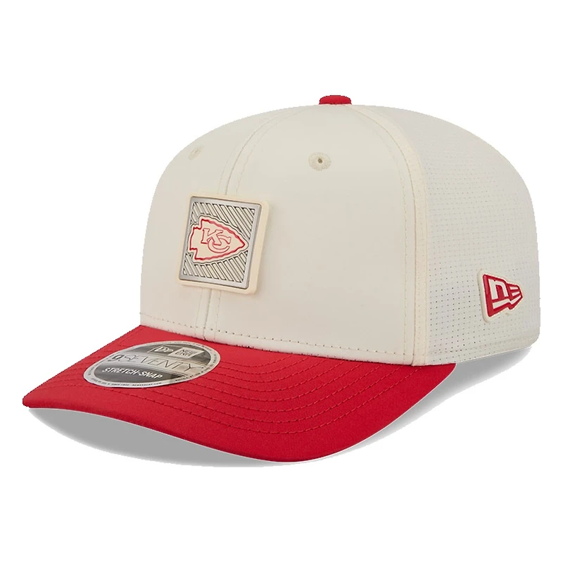 Kansas City Chiefs Cream and Red 2026 NFL Training Camp New Era 9SEVENTY Adjustable Hat