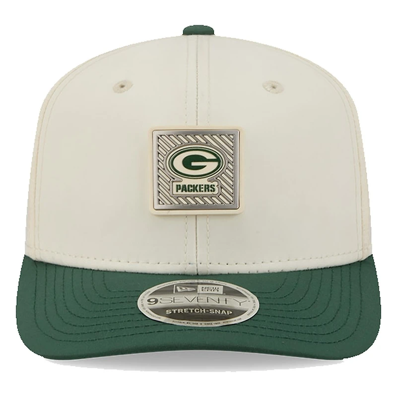 Green Bay Packers Cream and Green 2026 NFL Training Camp New Era 9SEVENTY Adjustable Hat