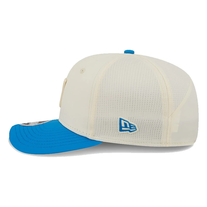 Detroit Lions Cream and Honolulu Blue 2026 NFL Training Camp New Era 9SEVENTY Adjustable Hat