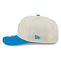 Detroit Lions Cream and Honolulu Blue 2026 NFL Training Camp New Era 9SEVENTY Adjustable Hat