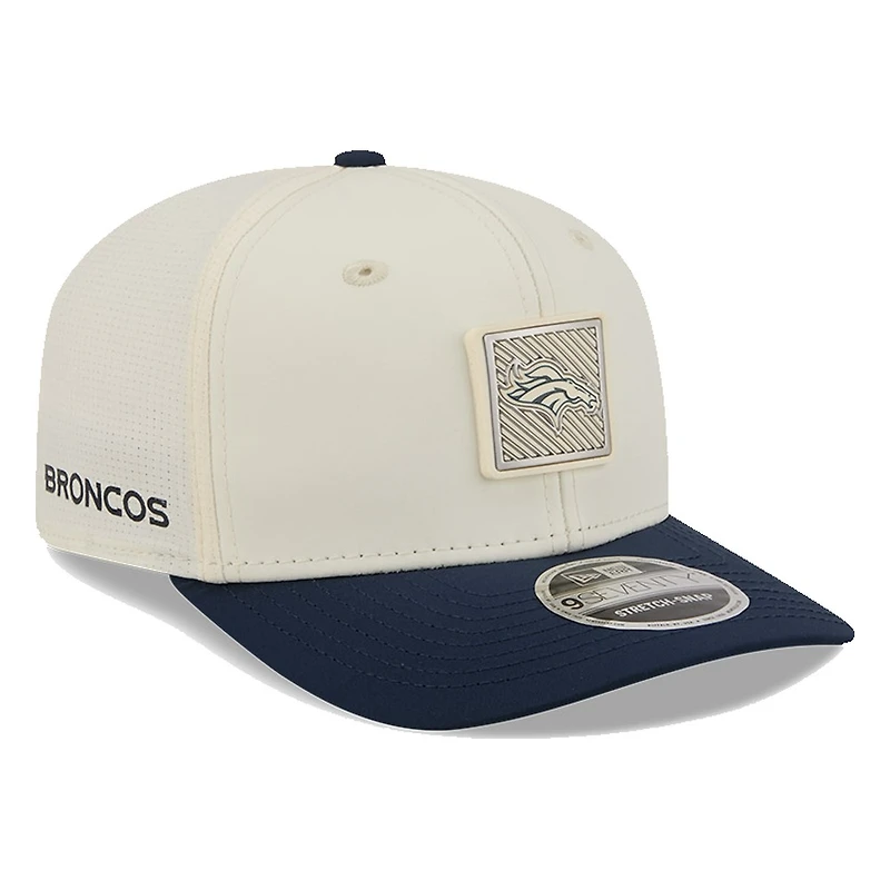 Denver Broncos Cream and Navy 2026 NFL Training Camp New Era 9SEVENTY Adjustable Hat