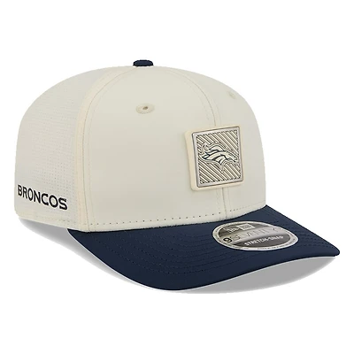 Denver Broncos Cream and Navy 2026 NFL Training Camp New Era 9SEVENTY Adjustable Hat