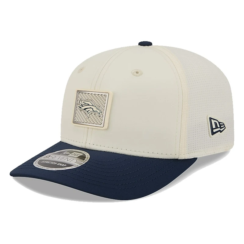 Denver Broncos Cream and Navy 2026 NFL Training Camp New Era 9SEVENTY Adjustable Hat