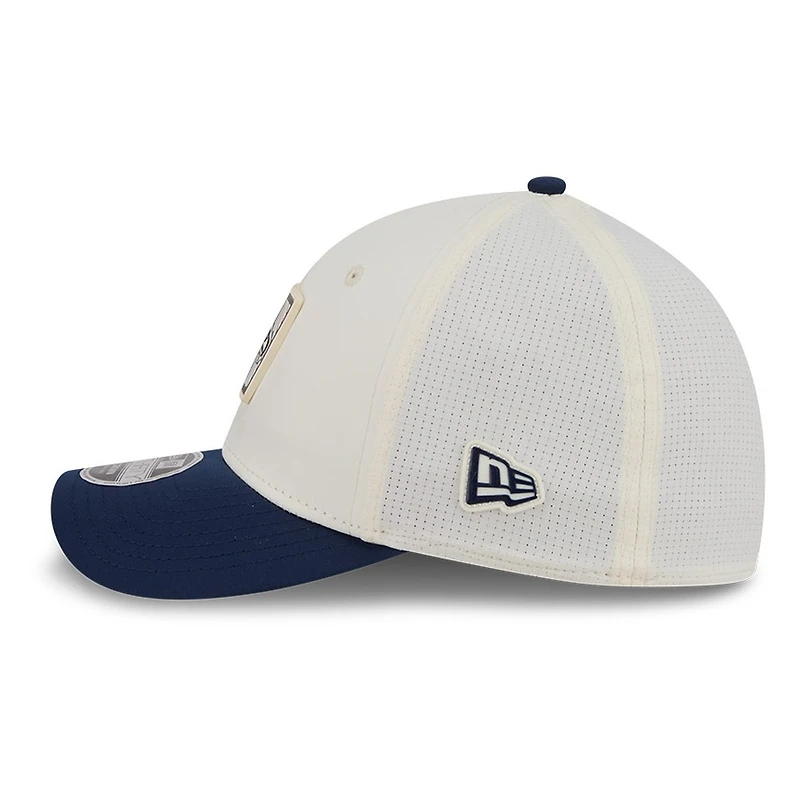 Seattle Seahawks Cream and Navy 2026 NFL Training Camp New Era 39THIRTY M-Crown Flex Hat