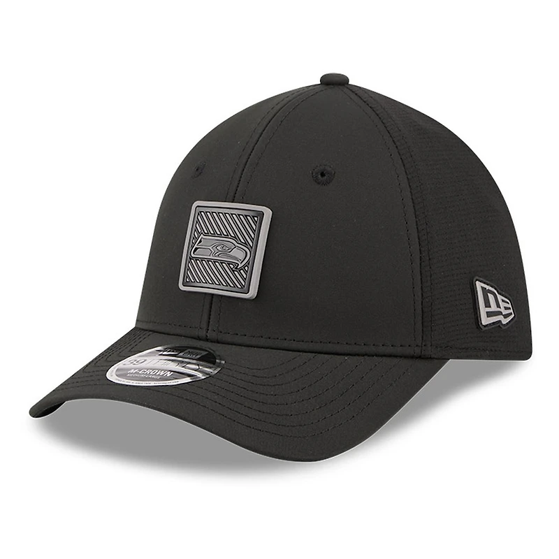 Seattle Seahawks Black 2026 NFL Training Camp New Era 39THIRTY M-Crown Flex Hat