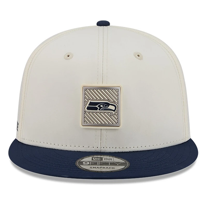Seattle Seahawks Cream and Navy 2026 NFL Training Camp New Era 9FIFTY Snapback Hat