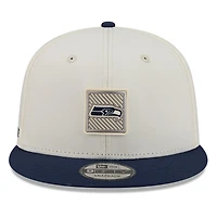 Seattle Seahawks Cream and Navy 2026 NFL Training Camp New Era 9FIFTY Snapback Hat