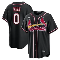 St. Louis Cardinals Masyn Winn Black Fashion Nike Replica Jersey