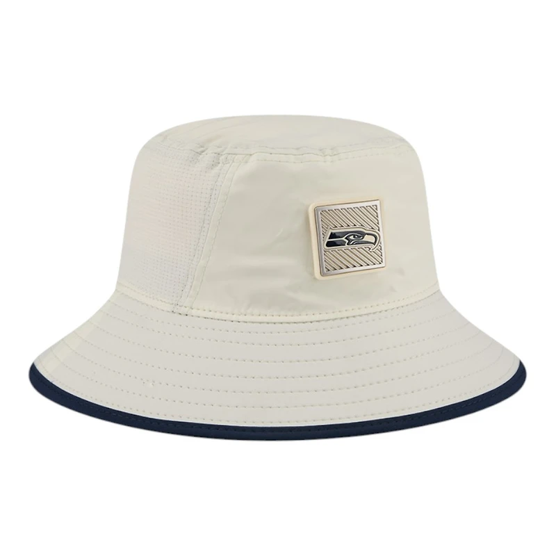 Seattle Seahawks Cream 2026 NFL Training Camp Sport New Era Bucket Hat