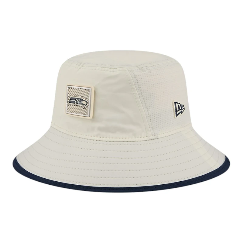 Seattle Seahawks Cream 2026 NFL Training Camp Sport New Era Bucket Hat