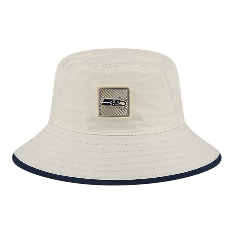 Seattle Seahawks Cream 2026 NFL Training Camp Sport New Era Bucket Hat