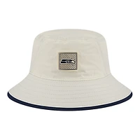 Seattle Seahawks Cream 2026 NFL Training Camp Sport New Era Bucket Hat