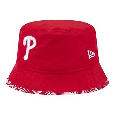 Philadelphia Phillies Red Reversible New Era Adult Bucket Hat