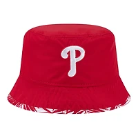 Philadelphia Phillies Red Reversible New Era Adult Bucket Hat