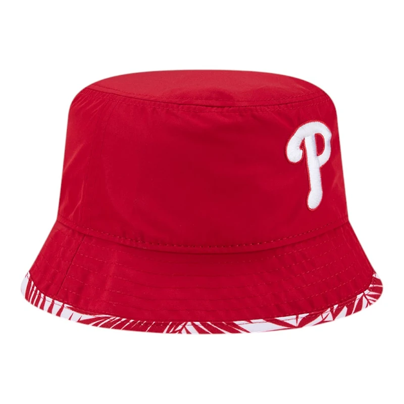 Philadelphia Phillies Red Reversible New Era Adult Bucket Hat
