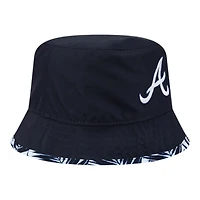 Atlanta Braves Navy Reversible New Era Adult Bucket Hat