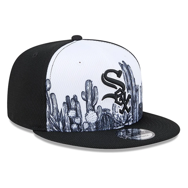 Chicago White Sox Black and White Grow 2026 Spring Training New Era 9FIFTY Snapback Hat