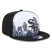 Chicago White Sox Black and White Grow 2026 Spring Training New Era 9FIFTY Snapback Hat