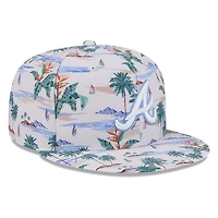 Atlanta Braves Cream Tropical Print 2026 Spring Training Fan Pack New Era 9FIFTY Snapback Hat