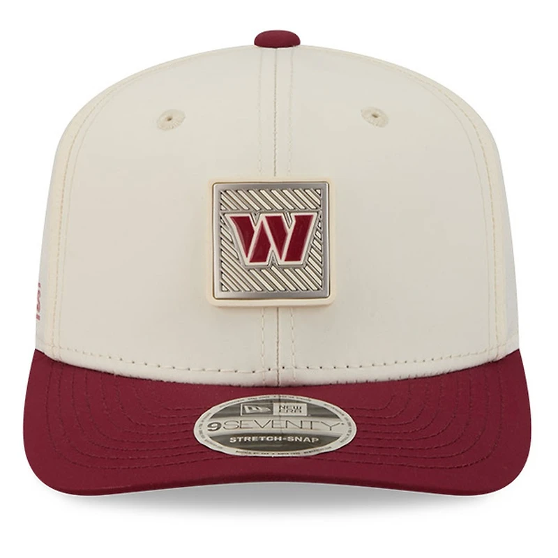 Washington Commanders Cream and Burgundy 2026 NFL Training Camp New Era 9SEVENTY Adjustable Hat