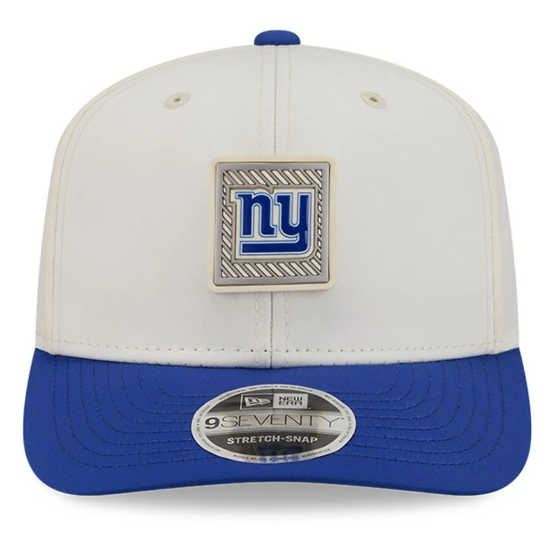 New York Giants Cream and Royal Blue 2026 NFL Training Camp New Era 9SEVENTY Adjustable Hat