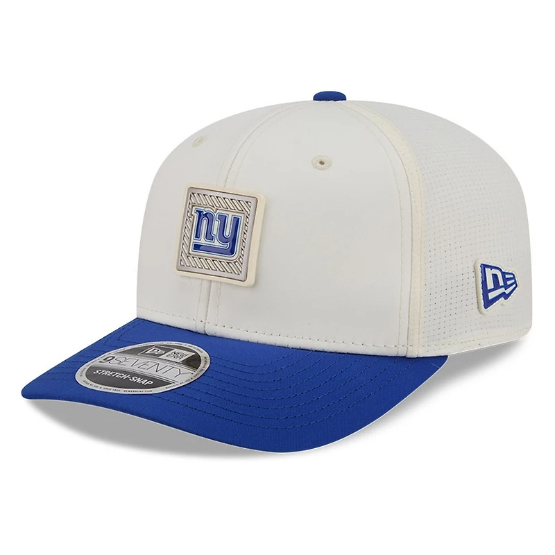 New York Giants Cream and Royal Blue 2026 NFL Training Camp New Era 9SEVENTY Adjustable Hat