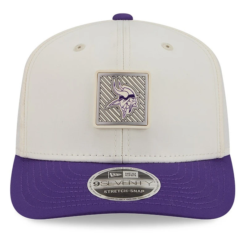 Minnesota Vikings Cream and Purple 2026 NFL Training Camp New Era 9SEVENTY Adjustable Hat