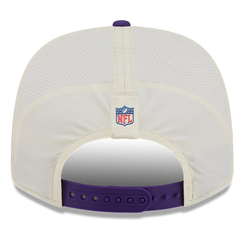 Minnesota Vikings Cream and Purple 2026 NFL Training Camp New Era 9SEVENTY Adjustable Hat