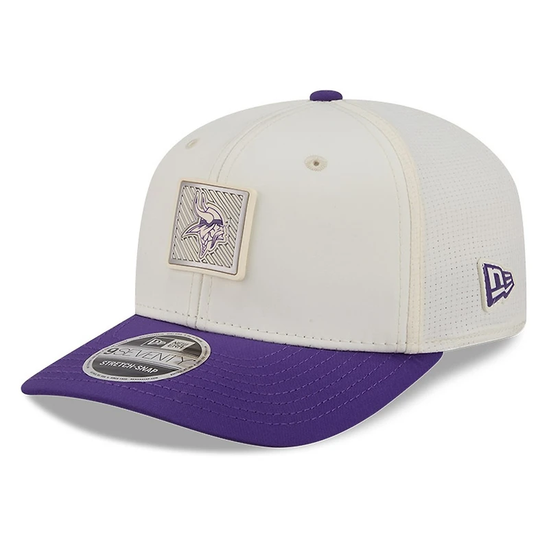 Minnesota Vikings Cream and Purple 2026 NFL Training Camp New Era 9SEVENTY Adjustable Hat