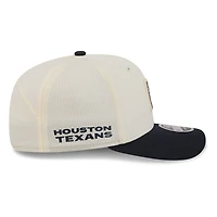 Houston Texans Cream and Navy 2026 NFL Training Camp New Era 9SEVENTY Adjustable Hat