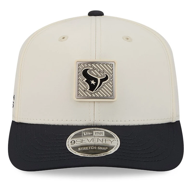 Houston Texans Cream and Navy 2026 NFL Training Camp New Era 9SEVENTY Adjustable Hat