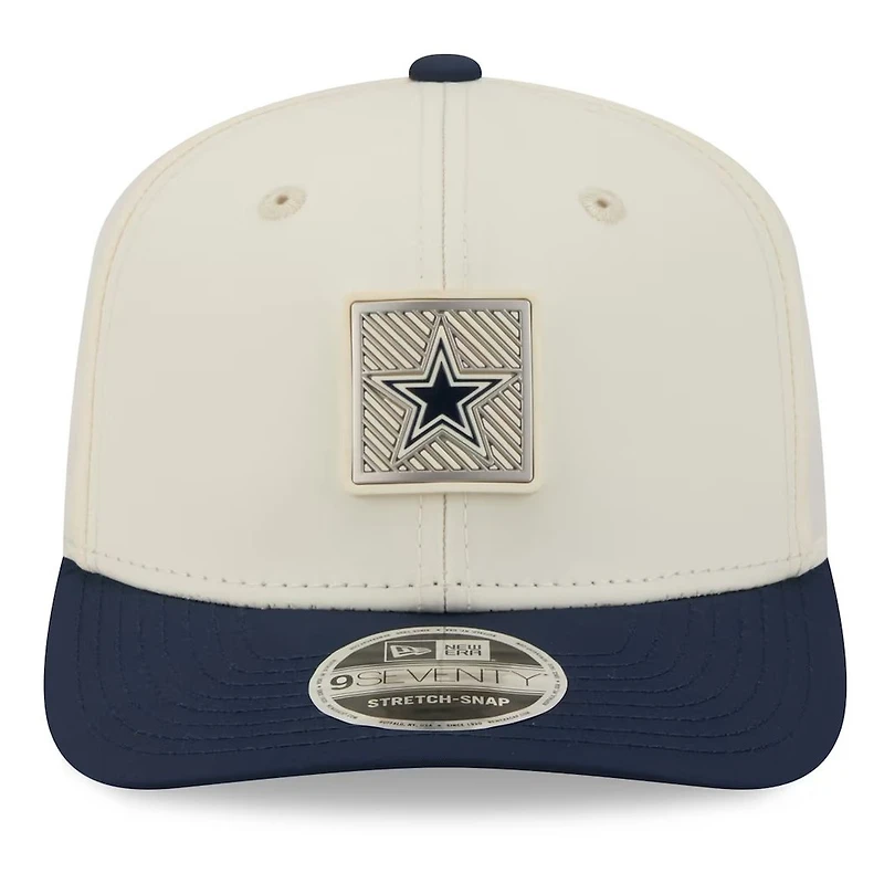 Dallas Cowboys Cream and Navy 2026 NFL Training Camp New Era 9SEVENTY Adjustable Hat