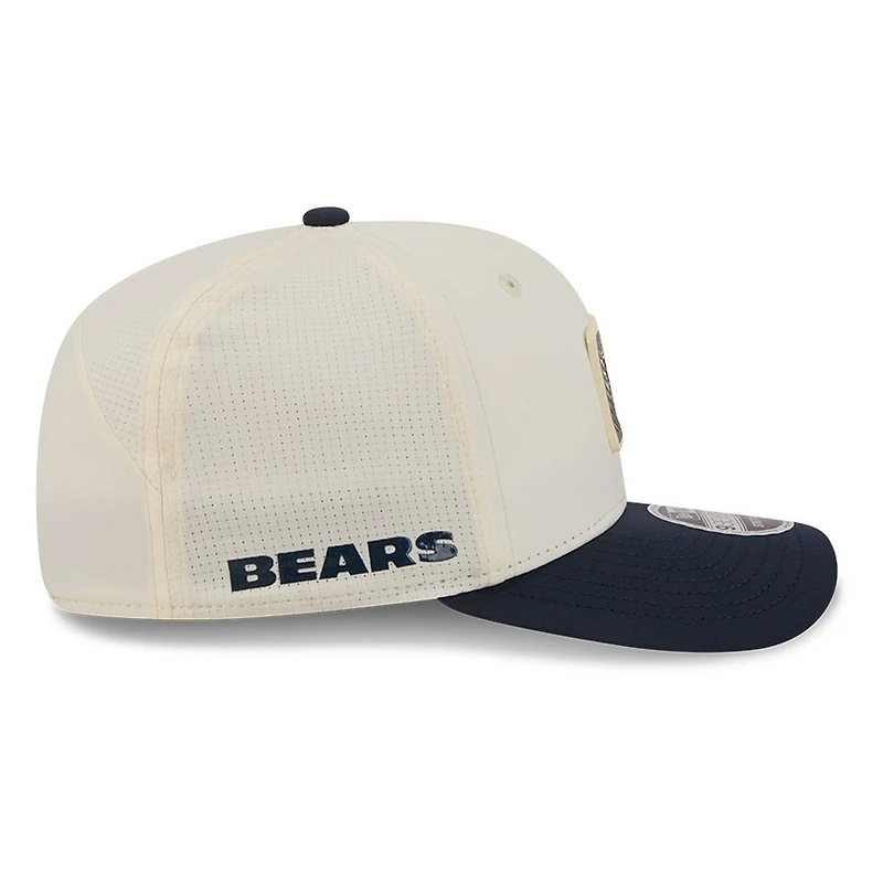Chicago Bears Cream and Navy 2026 NFL Training Camp New Era 9SEVENTY Adjustable Hat