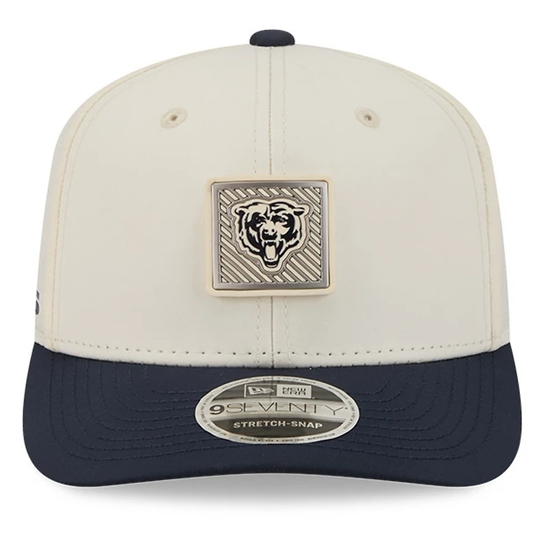 Chicago Bears Cream and Navy 2026 NFL Training Camp New Era 9SEVENTY Adjustable Hat