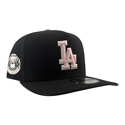 Los Angeles Dodgers Black and Pink 1963 World Series Patch New Era 9FIFTY A-Frame Hat