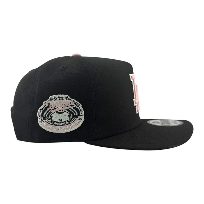Los Angeles Dodgers Black and Pink 1963 World Series Patch New Era 9FIFTY A-Frame Hat