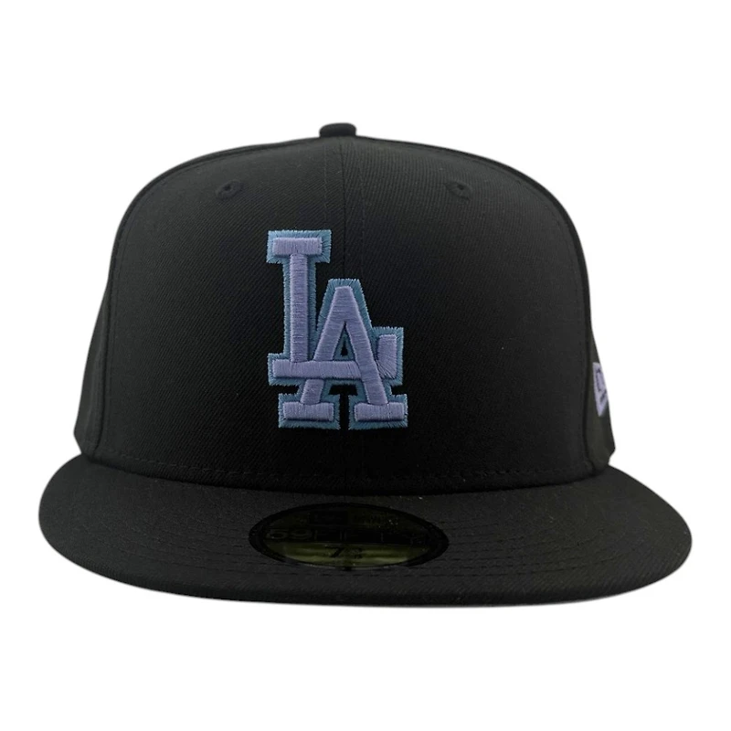 Los Angeles Dodgers Black and Lavender New Era 59FIFTY Fitted Hat