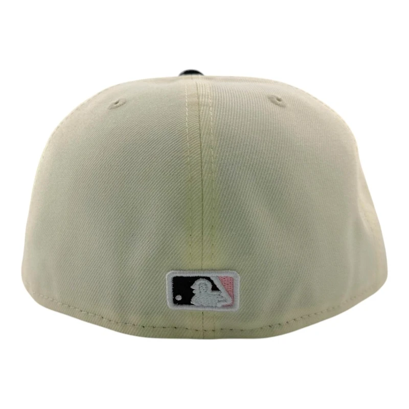 Atlanta Braves Chrome and Black with Pink Outline Logo New Era 59FIFTY Fitted Hat