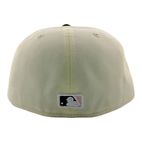 Atlanta Braves Chrome and Black with Pink Outline Logo New Era 59FIFTY Fitted Hat
