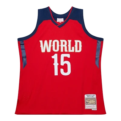 Denver Nuggets Nikola Jokic Red Mitchell & Ness 2017 NBA Rising Stars Swingman Jersey