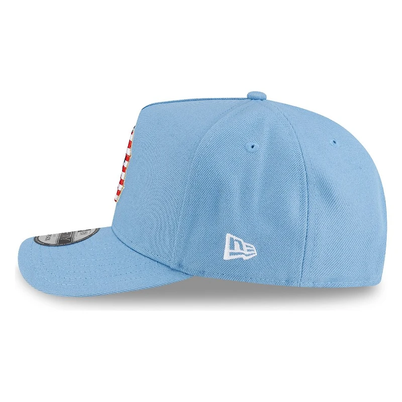Boston Red Sox Sky Blue USA Logo 250th Anniversary Patch New Era 9FIFTY A-Frame Snapback Hat