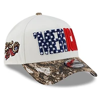 USA White and Camo 'MERICA 250th Anniversary Patch New Era 9FORTY A-Frame Snapback Hat