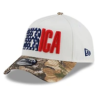USA White and Camo 'MERICA 250th Anniversary Patch New Era 9FORTY A-Frame Snapback Hat