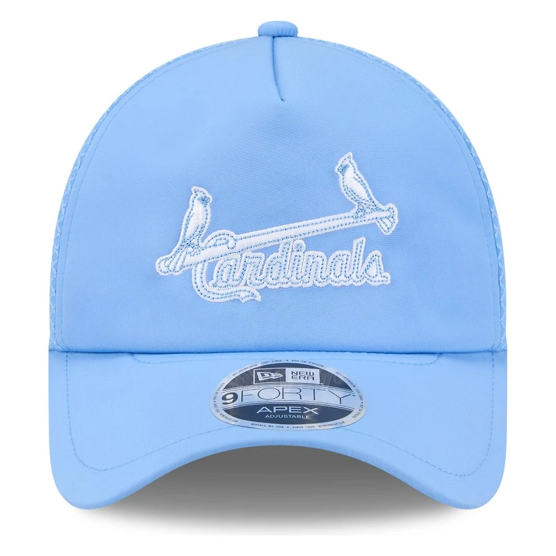 St. Louis Cardinals Sky Blue Tonal Cardinals Wordmark New Era 9FORTY APEX Hat