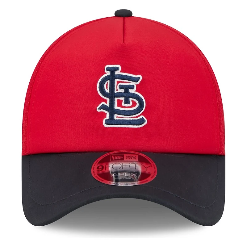 St. Louis Cardinals Red and Navy Batting Practice New Era 9FORTY APEX Hat